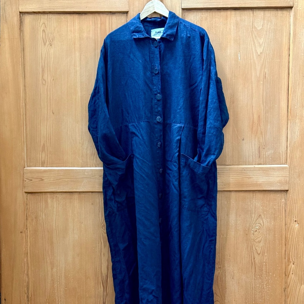 Flax Dress Coat Sz L
